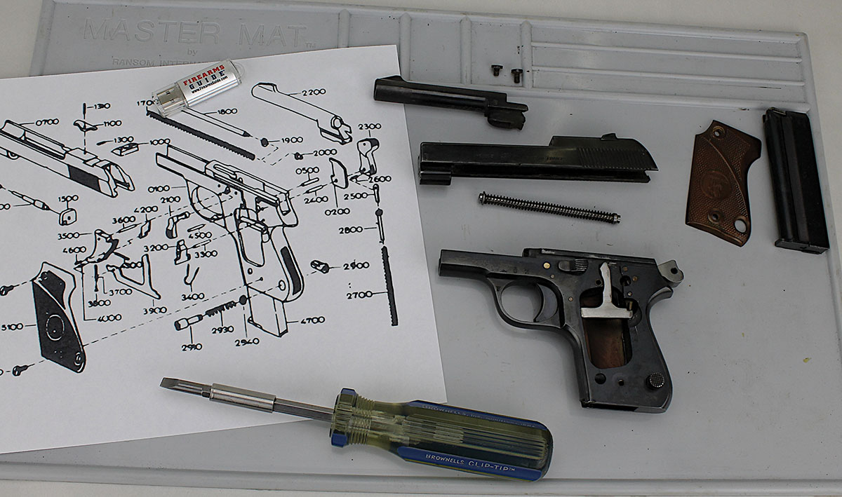 Firearms Guide has a schematic for the Unique Model L.